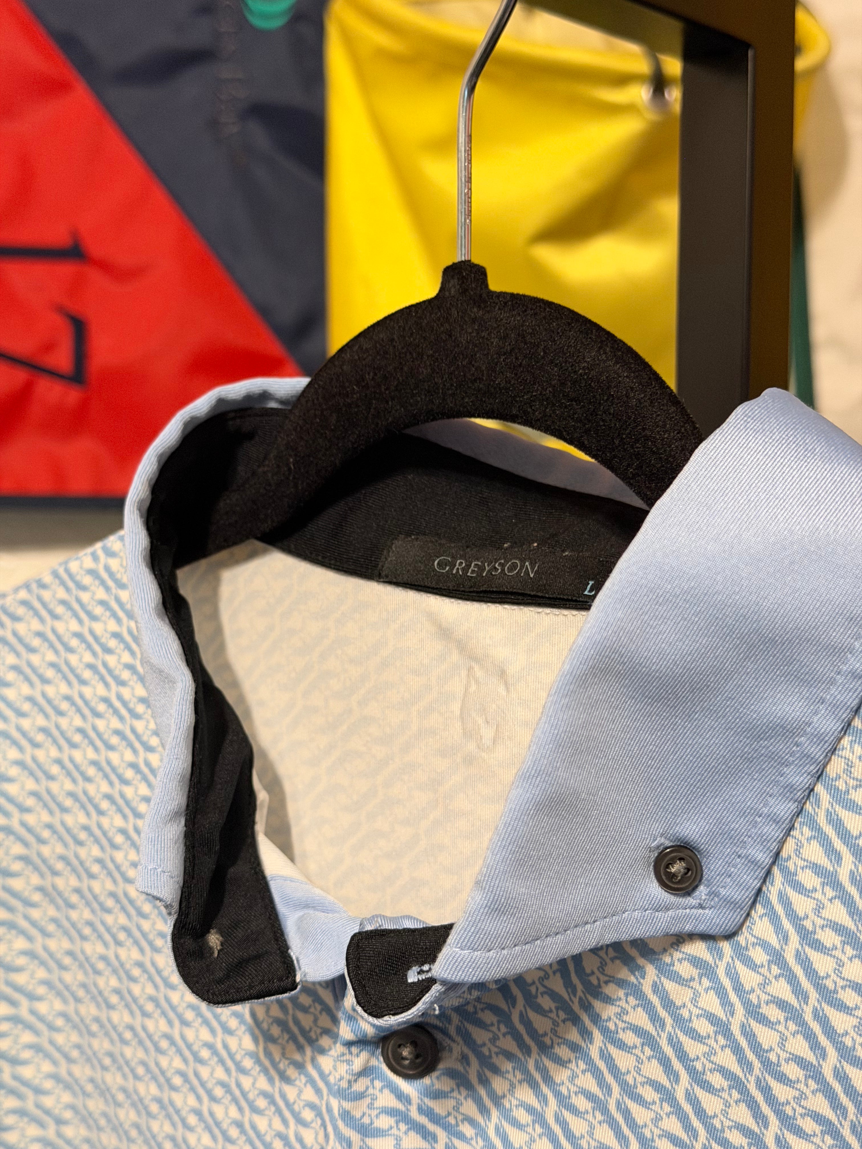 Greyson Sky Blue Polo - Large