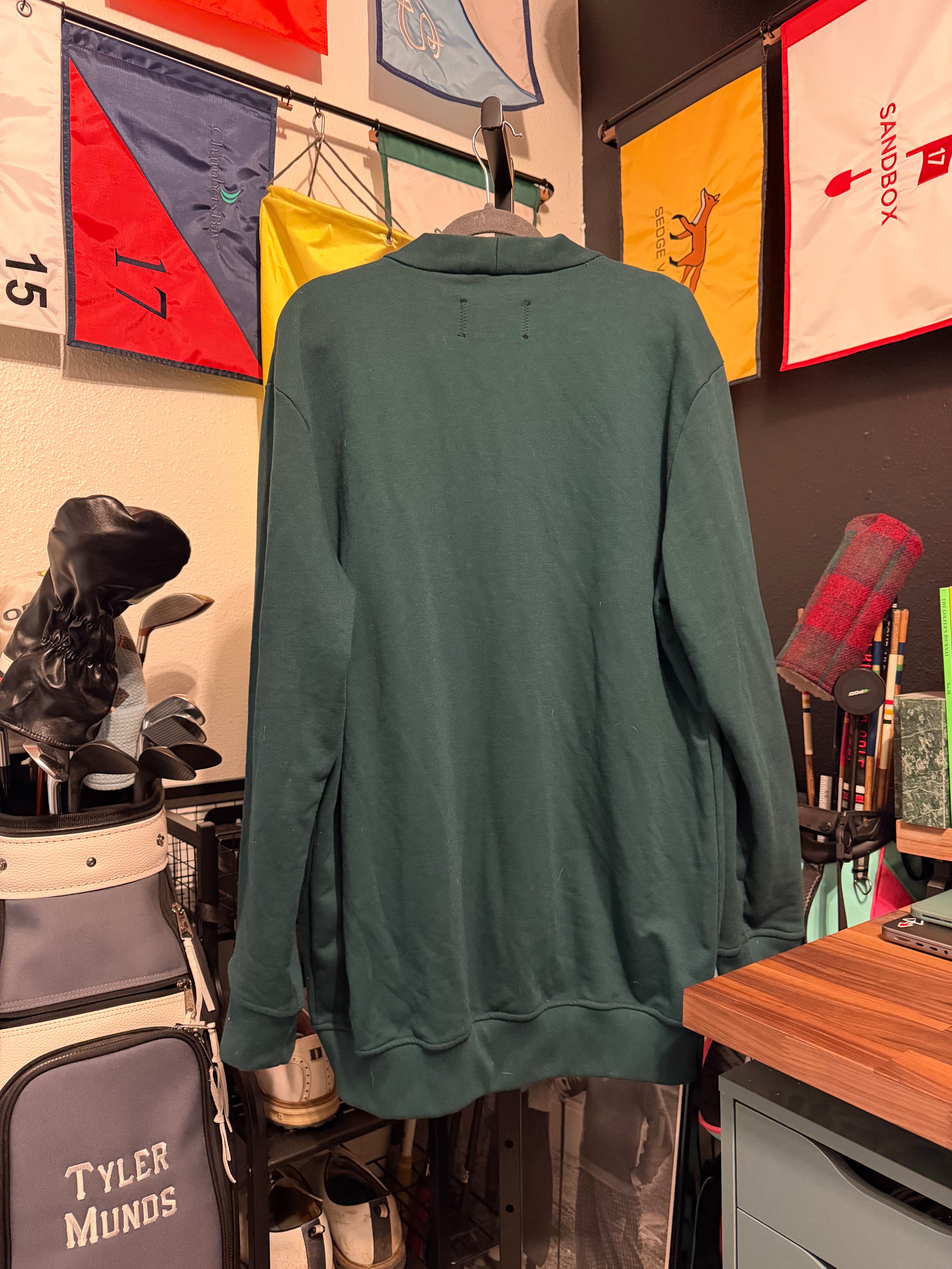 Public Drip Emerald Green Cardigan - XL