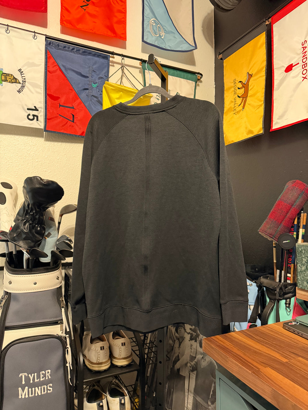Nike Black Crew Neck Dri-Fit Sweater - XL