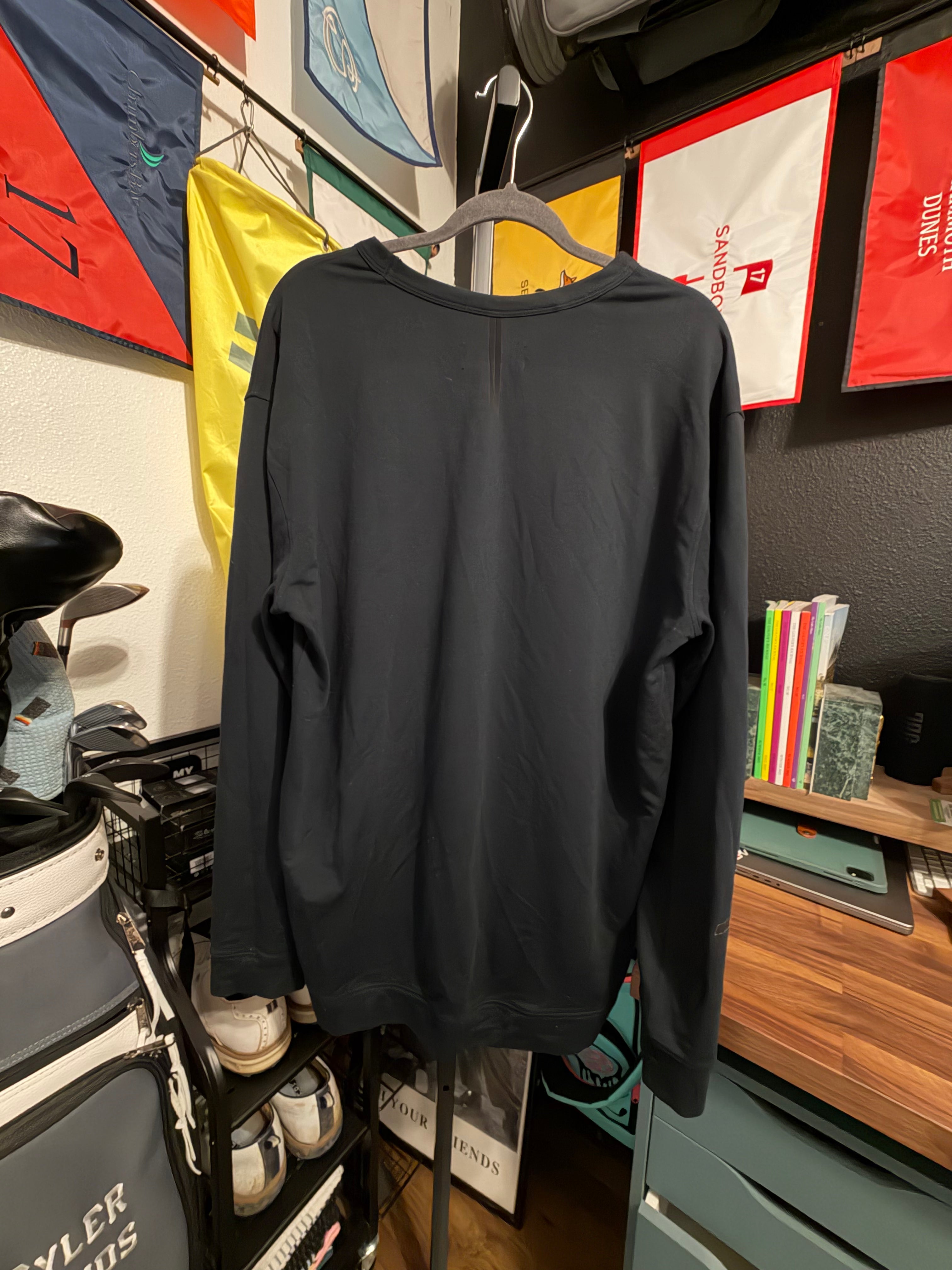 True Linkswear Black Dead Golfer Crew Neck Sweater - XL