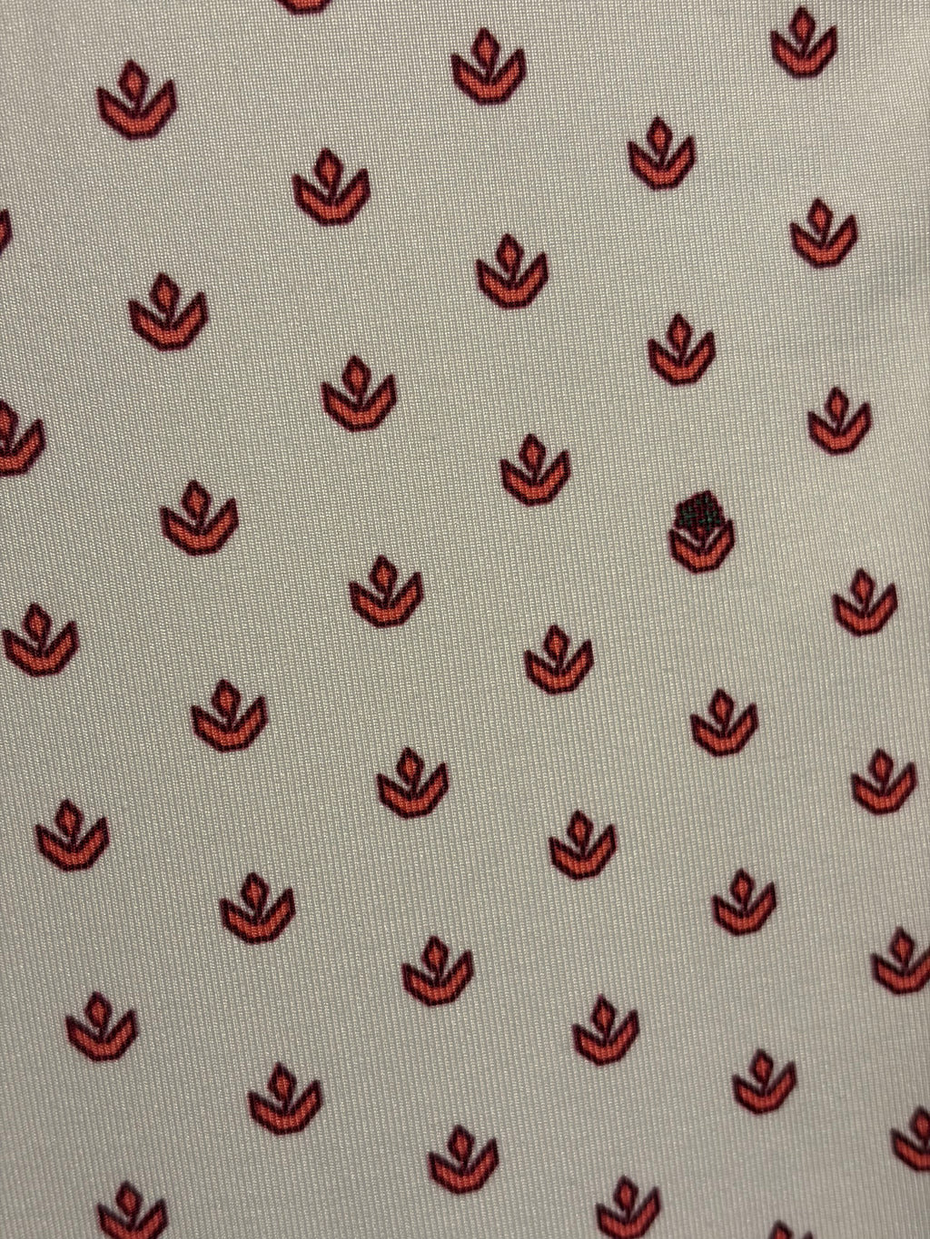 Greyson White & Pink/Maroon Patterned Polo - Large
