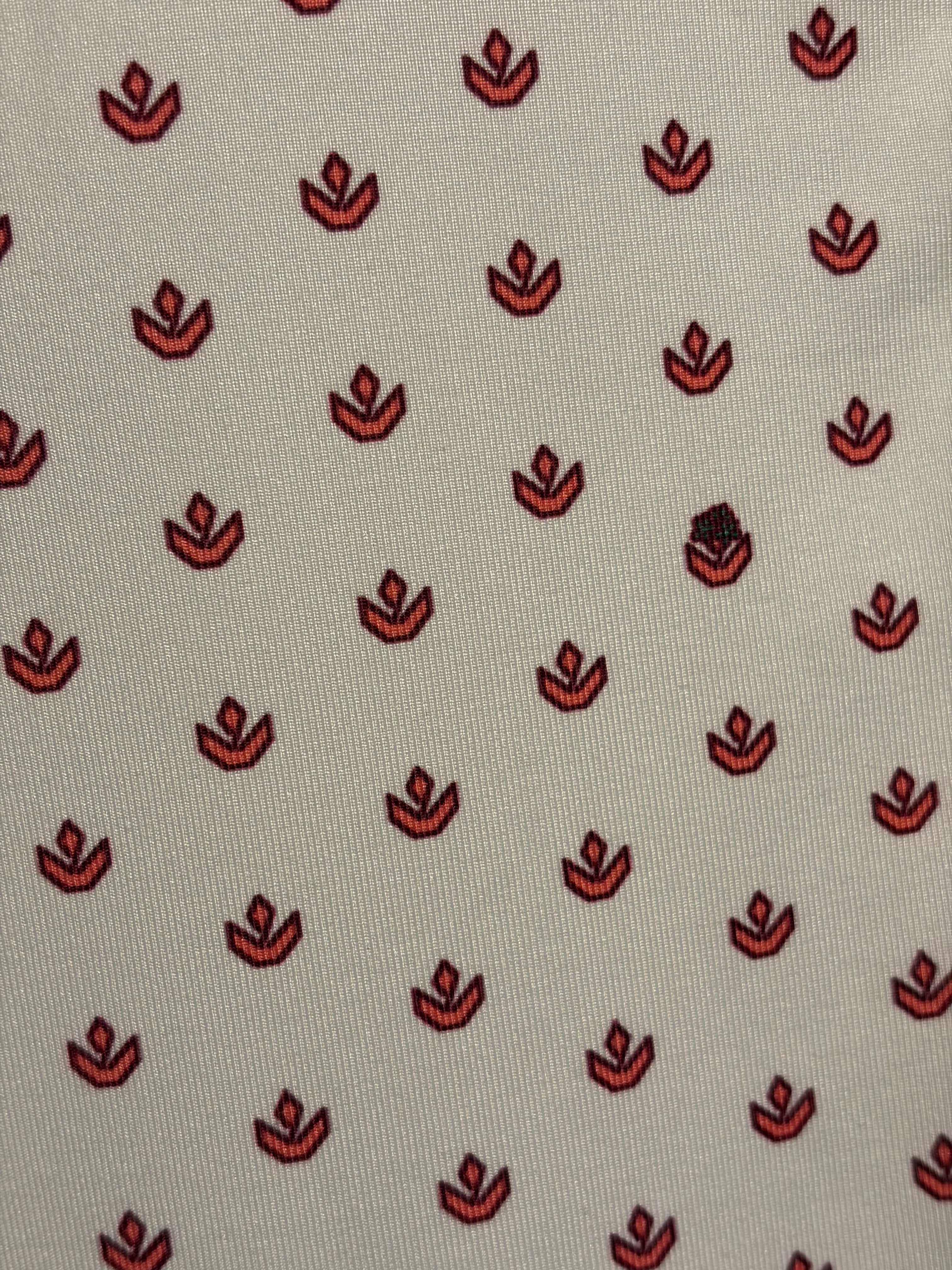 Greyson White & Pink/Maroon Patterned Polo - Large